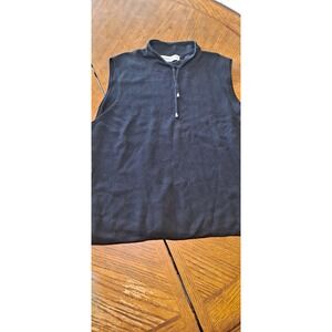 Valerie Stevens Black Sleeveless Sport Top XL